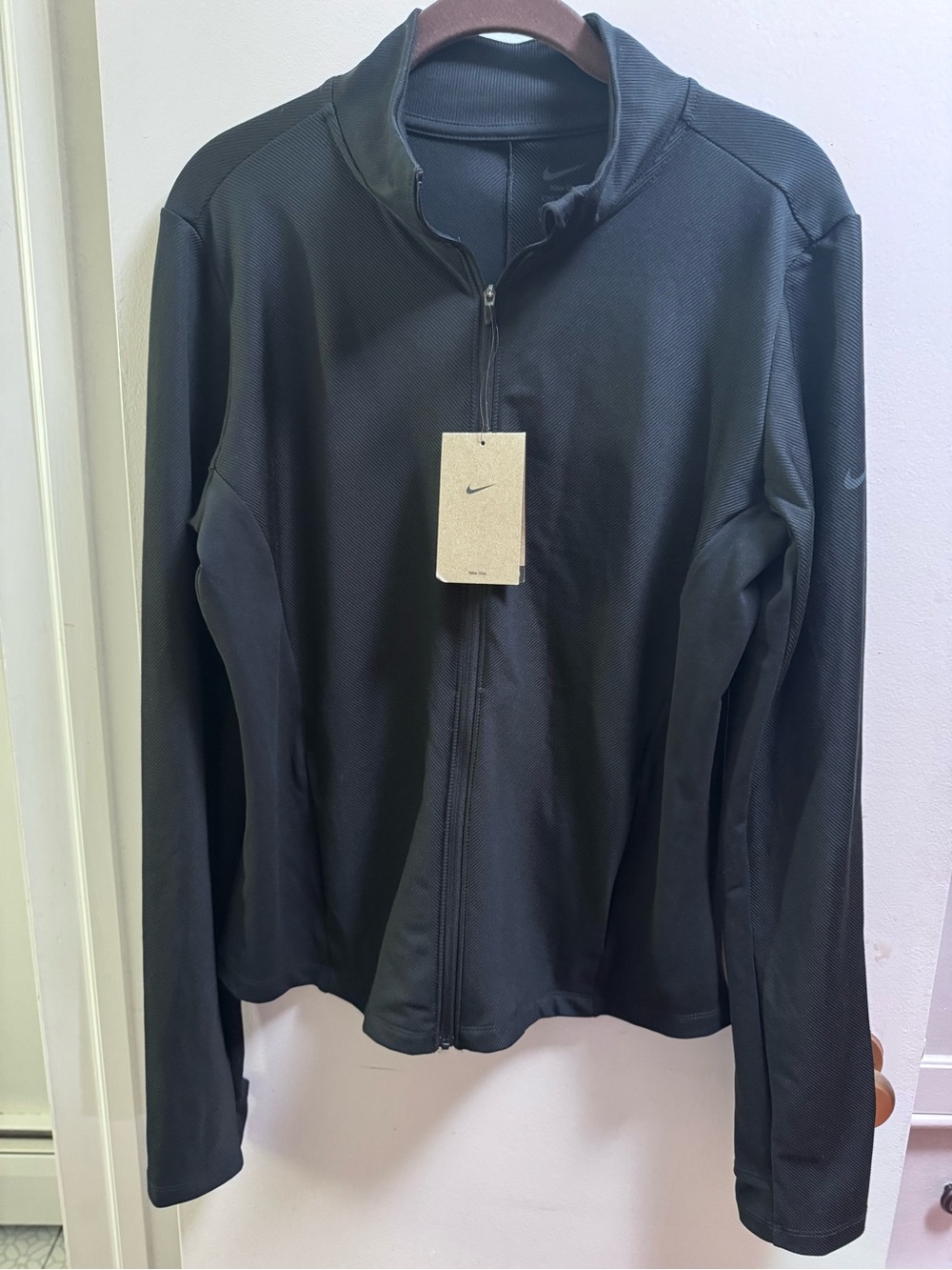 Nike Black Full-Zip Athletic Jacket- Dri-Fit size large NWT